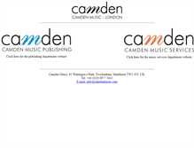 Tablet Screenshot of camdenmusic.com